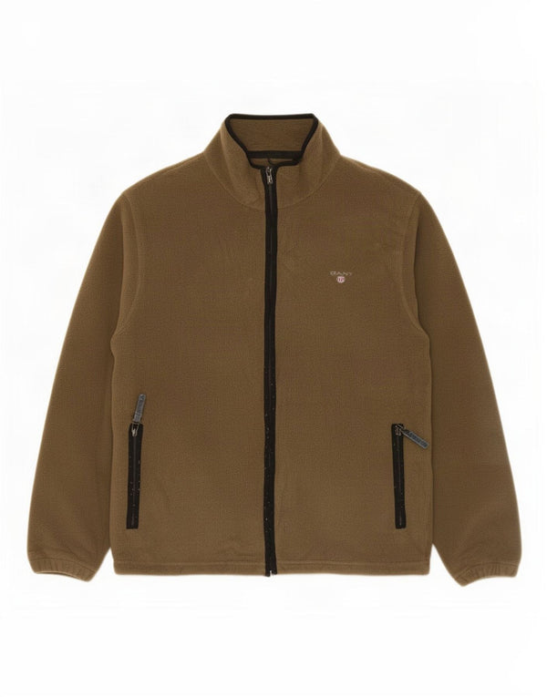 Gant Chaqueta polar para hombre UK 38 Poliéster caqui medio