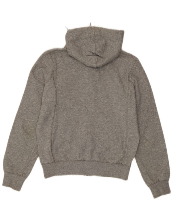 Nike Womens Oversized Zip Hoodie Sweater UK 6/8 XS Grey