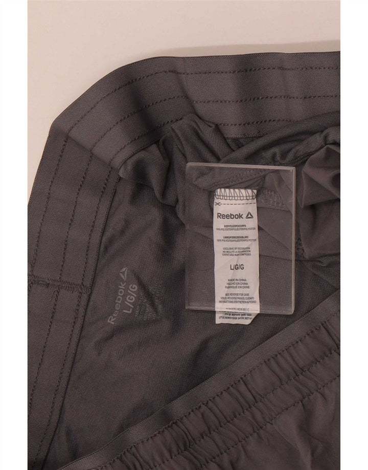 Reebok Mens Graphic Sport Shorts Large Grey Polyester
