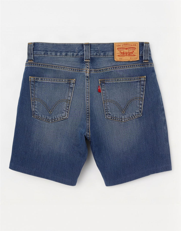 Levi's Herren 512 Denim Shorts W31 Mittelblau