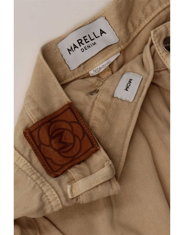 Marella Womens Mom Tapered Jeans W28 L26 Beige