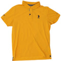 US Polo Assn. Koszula męska, średnia, żółta, bawełniana