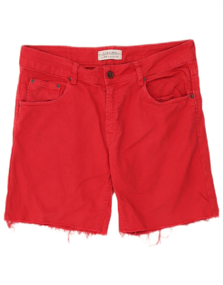 Zara Short en jean pour homme EU 40 Medium W31 Rouge