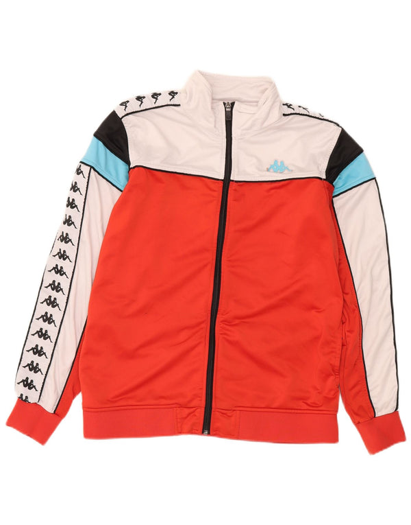 Giacca da ginnastica da donna con grafica Kappa UK 16 Large Rosso Colourblock