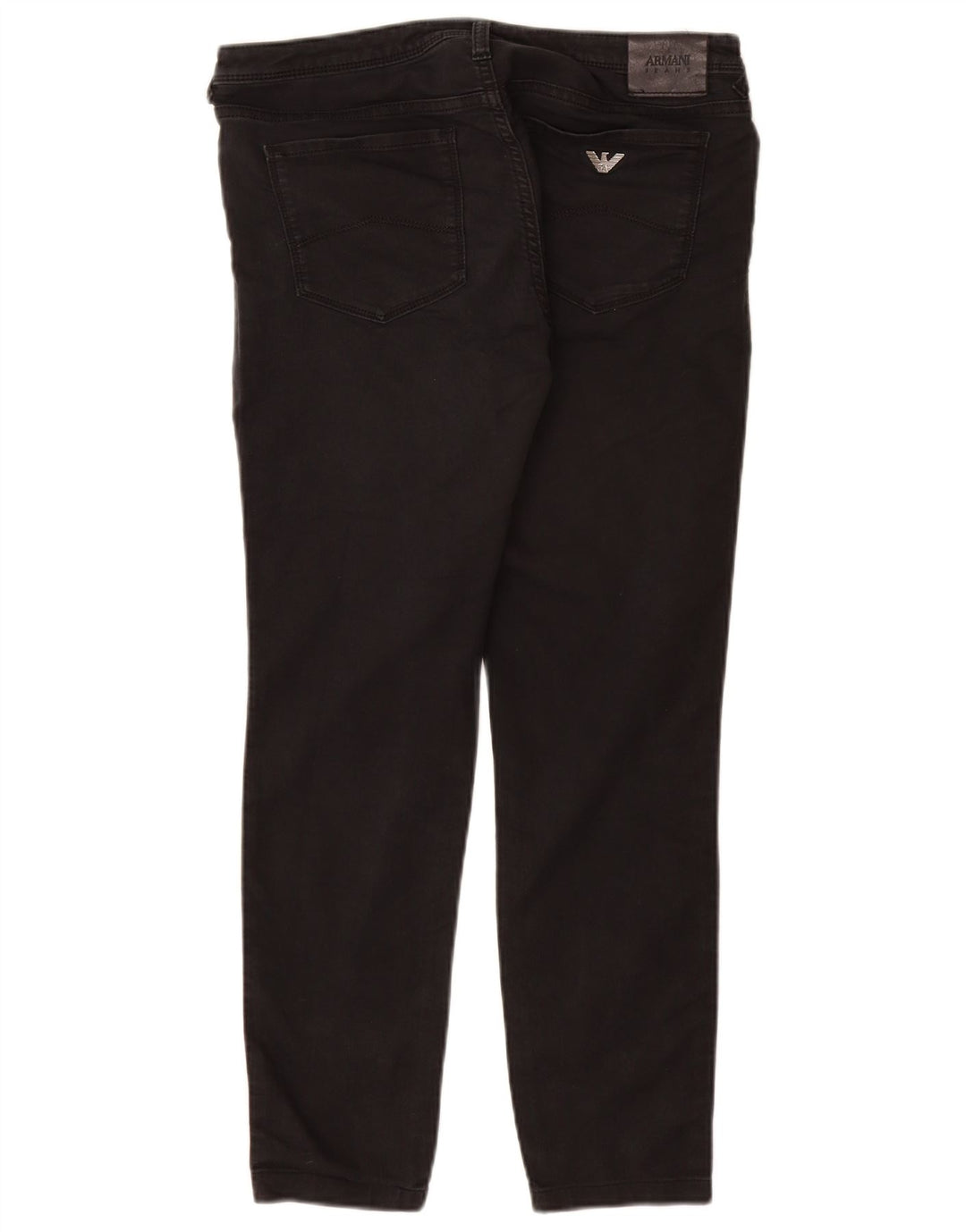 ARMANI Womens Slim Jeans W30 L27 Black Cotton