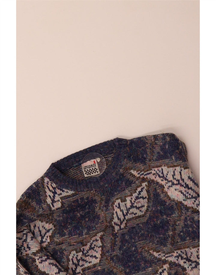 AVANTI Womens Oversized Crew Neck Jumper Sweater UK 10 Small Blue Vintage Avanti and Second-Hand Avanti from Messina Hembry 