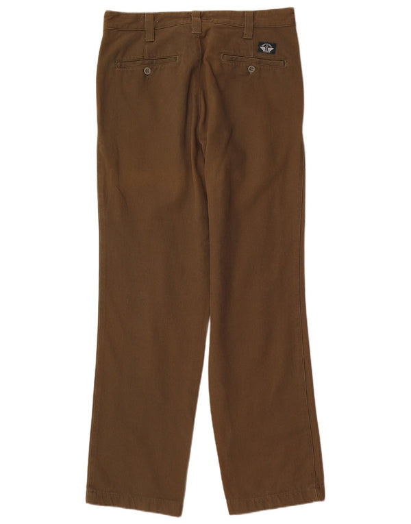 Dockers Mens Khakis Straight Chino Trousers W31 L32 Khaki Cotton