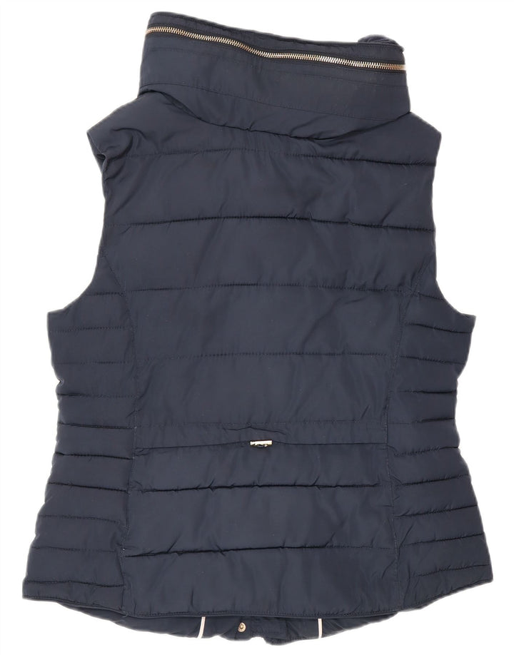 Monsoon Damen Wattierte Weste UK 14 Medium Marineblau Polyester