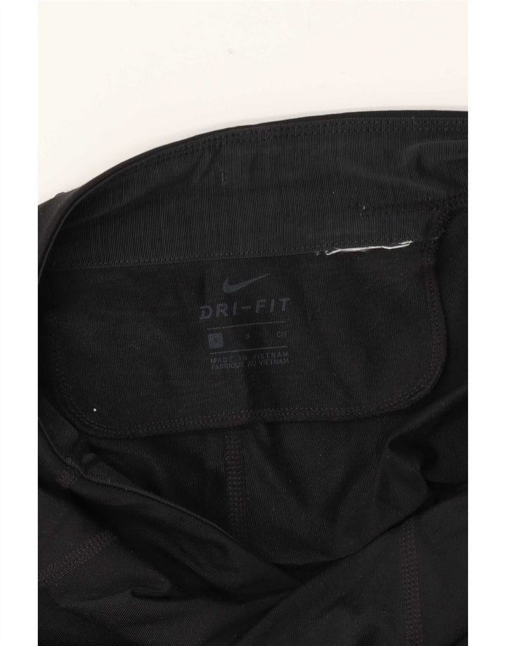 Nike Dame Dri Fit Leggings UK 10 Small Black