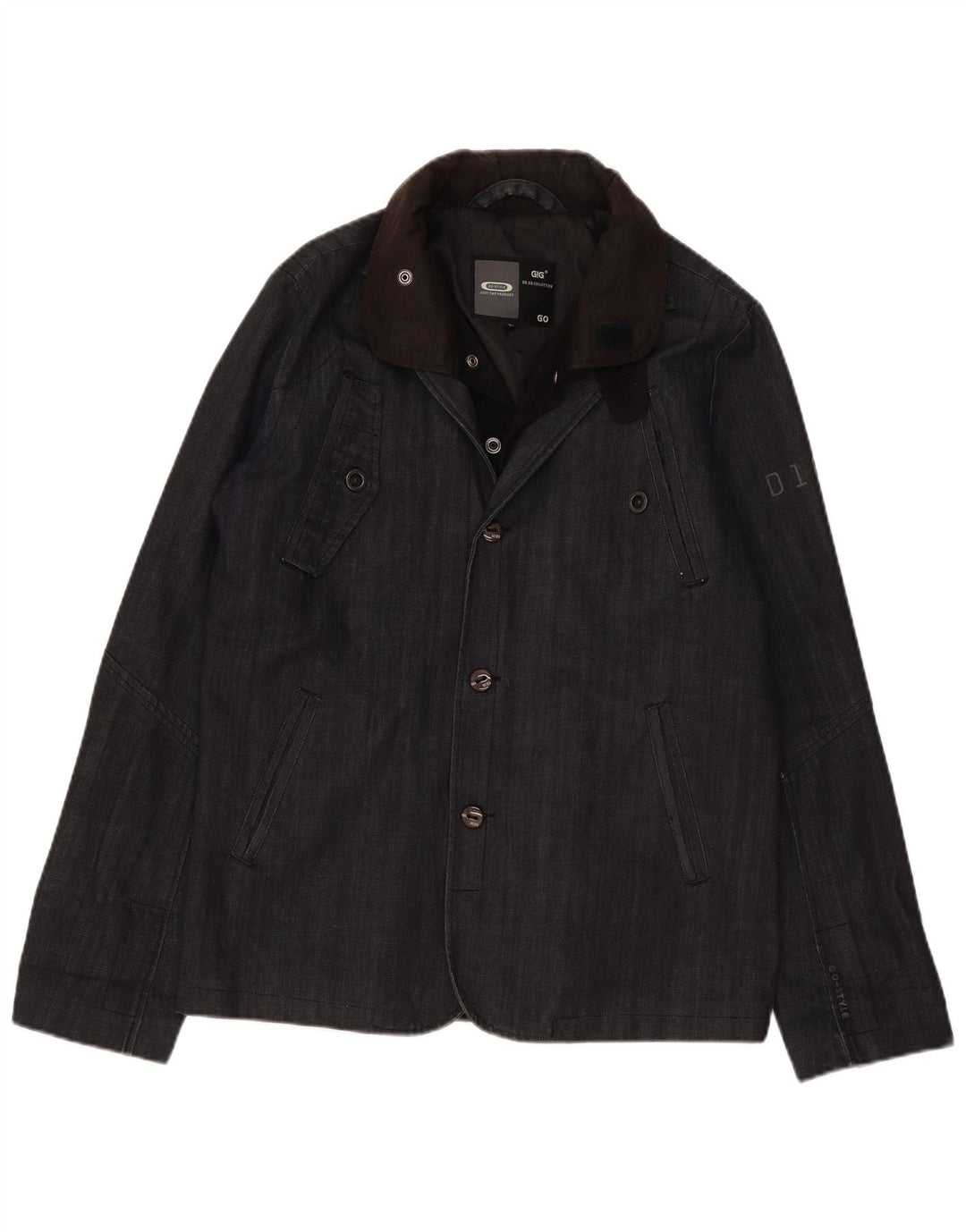 G-Star Chaqueta vaquera para hombre UK 40 Large Gris Algodón