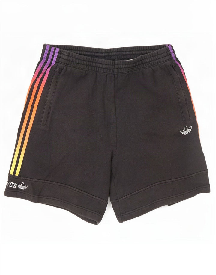Męskie spodenki sportowe Adidas, duże, czarne, bawełniane