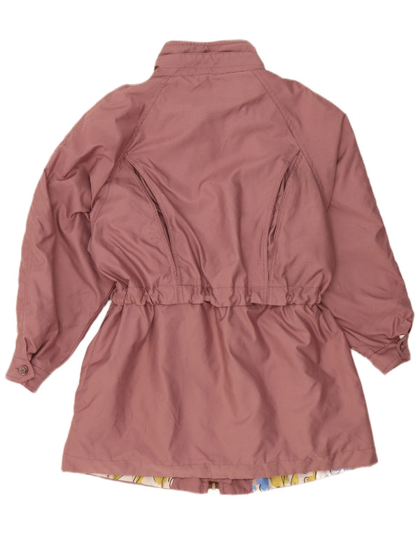 Vintage mujer oversized Parka chaqueta EU 42 poliéster rosa grande