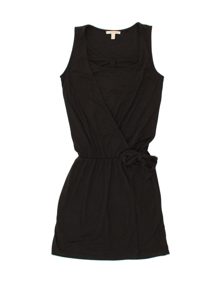 ESPRIT Womens Sleeveless Wrap Dress UK 6 XS Black Polyester Vintage Esprit and Second-Hand Esprit from Messina Hembry 