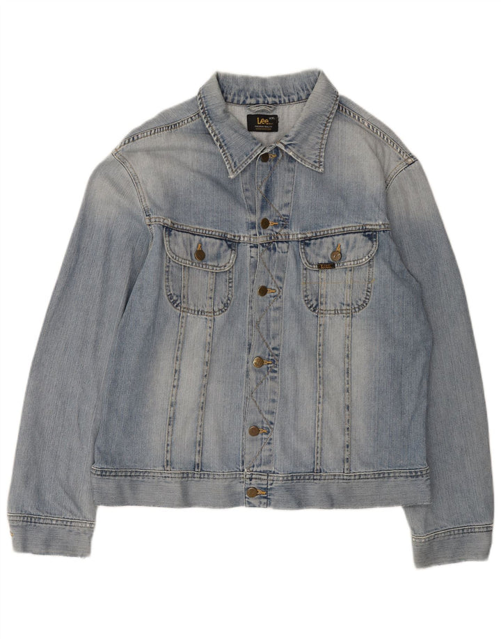 LEE Herren Jeansjacke UK 44 2XL Blaue Baumwolle