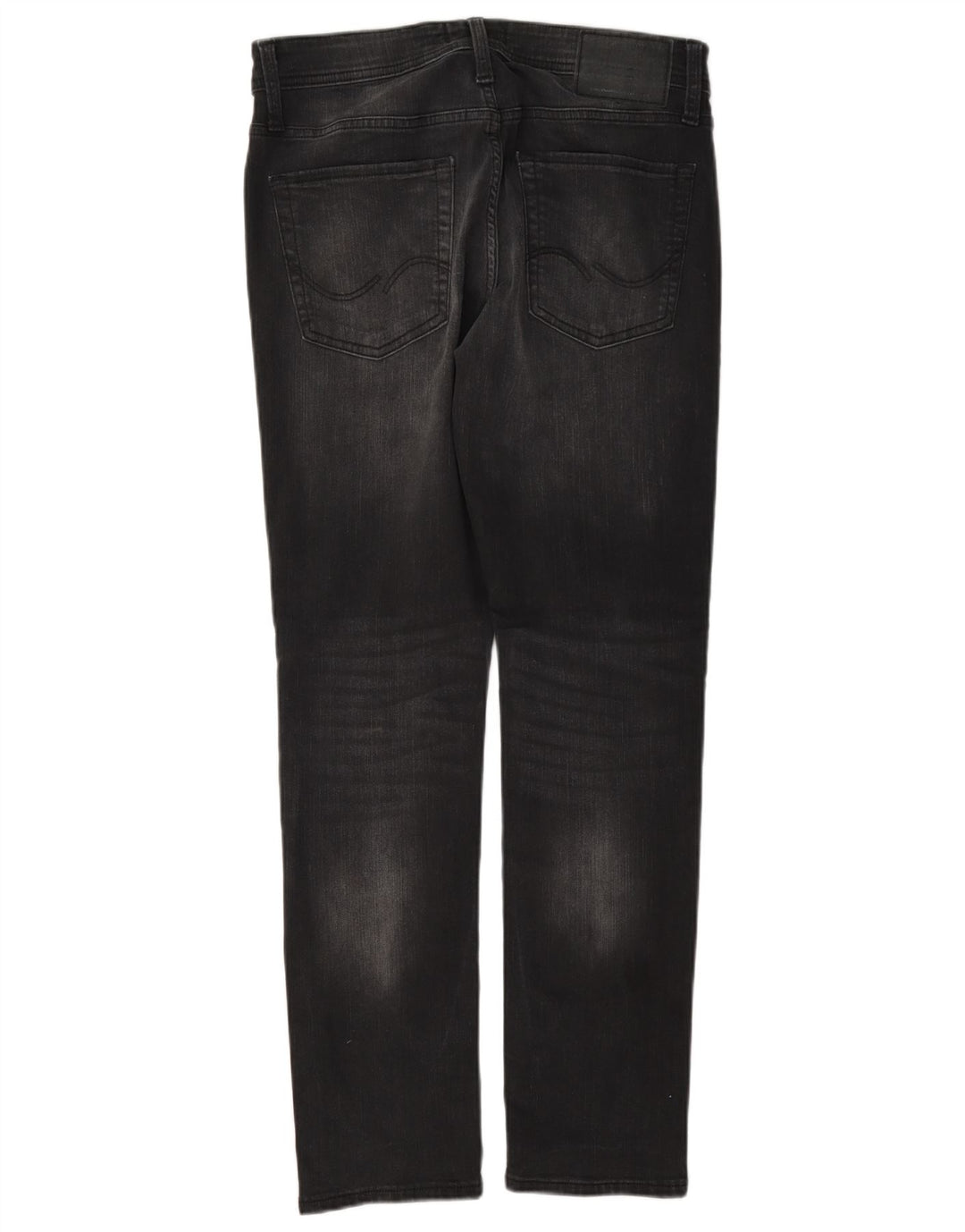 Jack & Jones Mens GLENN Slim Jeans W30 L32 Black Cotton