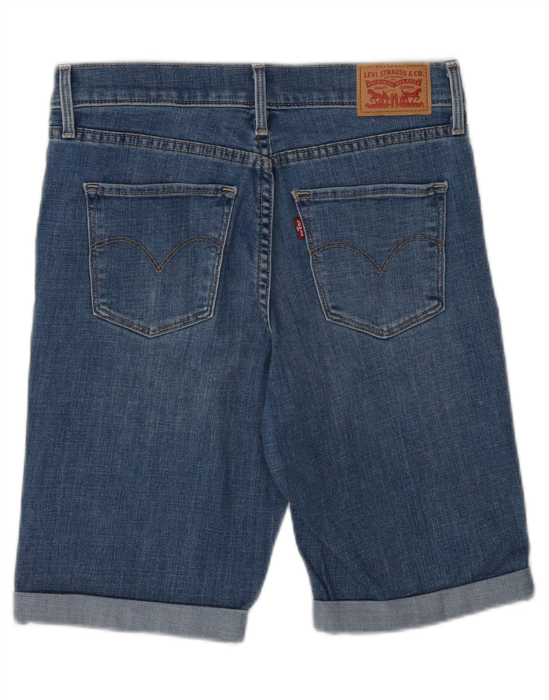 LEVI'S Womens Denim Shorts W27 Small Blue Cotton