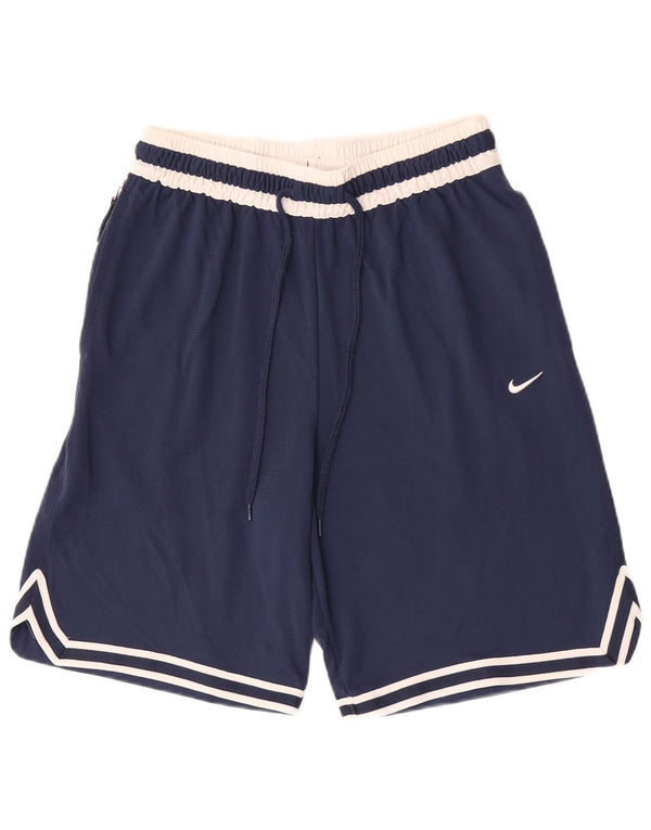 Pantaloncini sportivi da uomo Nike Medium in poliestere color block blu navy