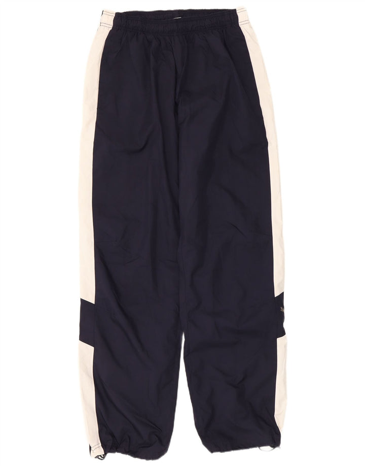 Puma Mens Tracksuit Trousers Joggers Large Navy Blue Colourblock Polyester