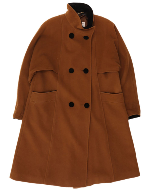 CLASSIC Dame Dobbeltradet Frakke UK 18 XL Brun Bomuld