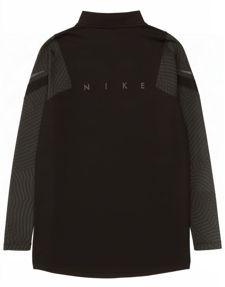 Мужской пуловер Nike Dri Fit с графическим принтом, спортивный костюм, маленький черный в тонкую полоску