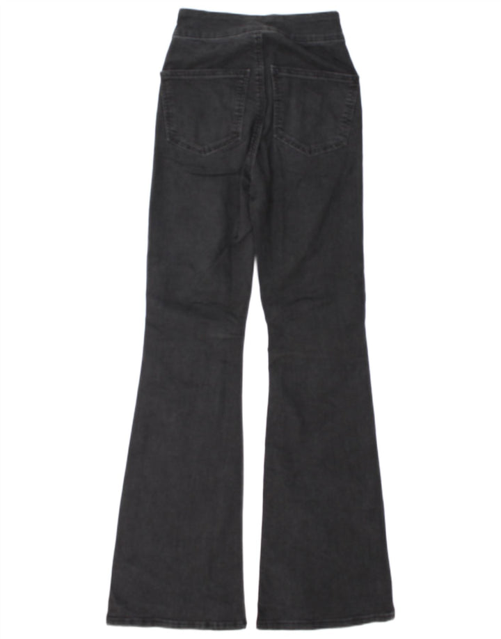 Topshop Womens Flared Jeans W28 L32 Grey Cotton