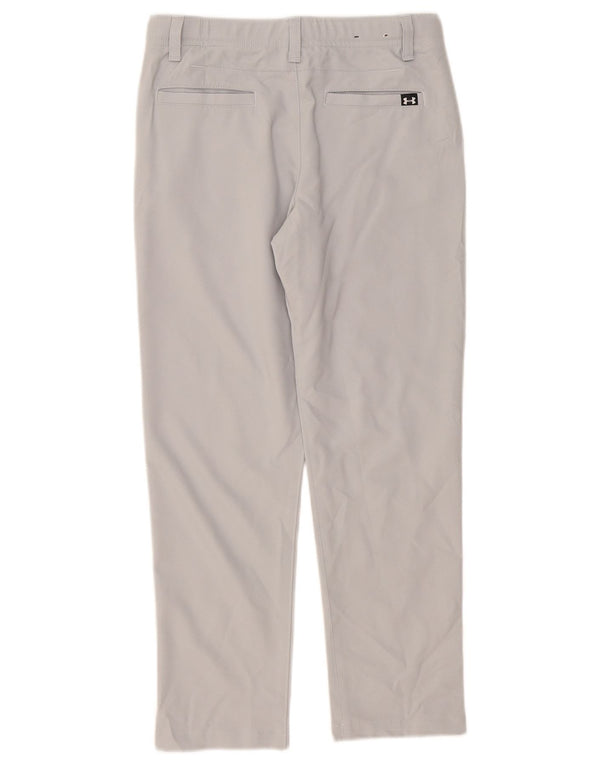 Under Armour Pantalones chinos rectos para niños 9-10 años W28 L24 Poliéster gris