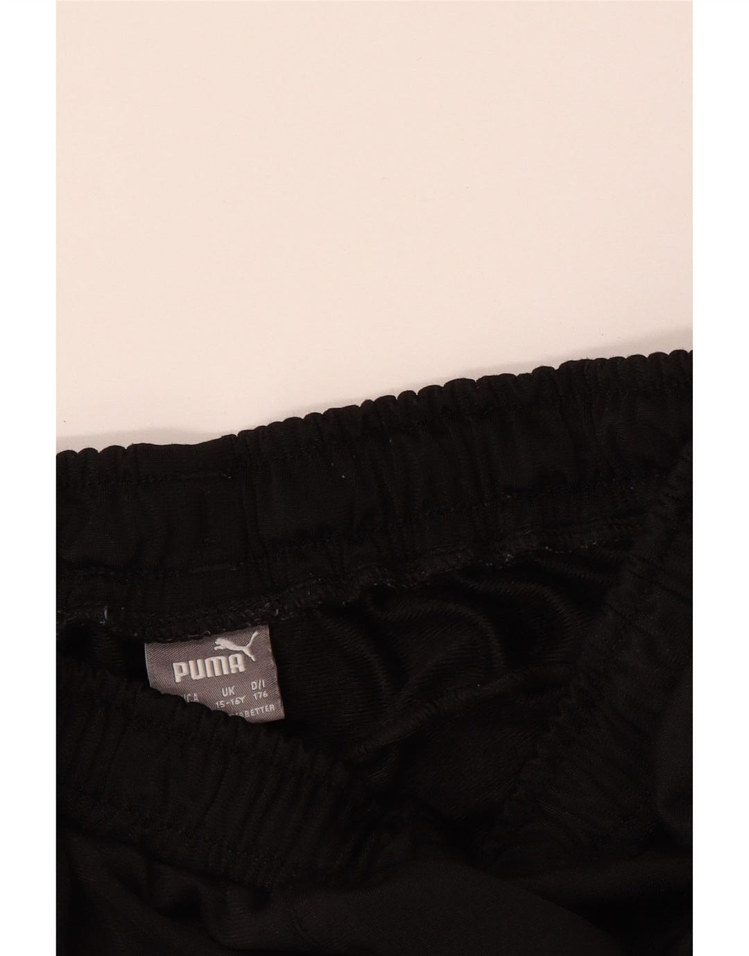 PUMA Boys Tracksuit Trousers 15-16 Years  Black Polyester Vintage Puma and Second-Hand Puma from Messina Hembry 