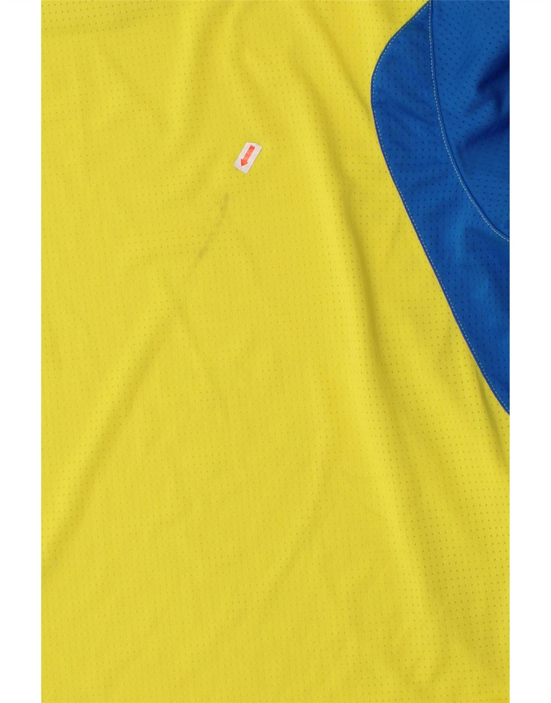 REEBOK Mens Graphic T-Shirt Top XL Yellow Colourblock Polyester Vintage Reebok and Second-Hand Reebok from Messina Hembry 