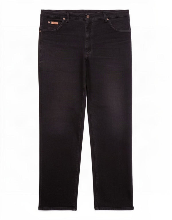 Wrangler Vaqueros rectos Texas para hombre W38 L32 Algodón negro