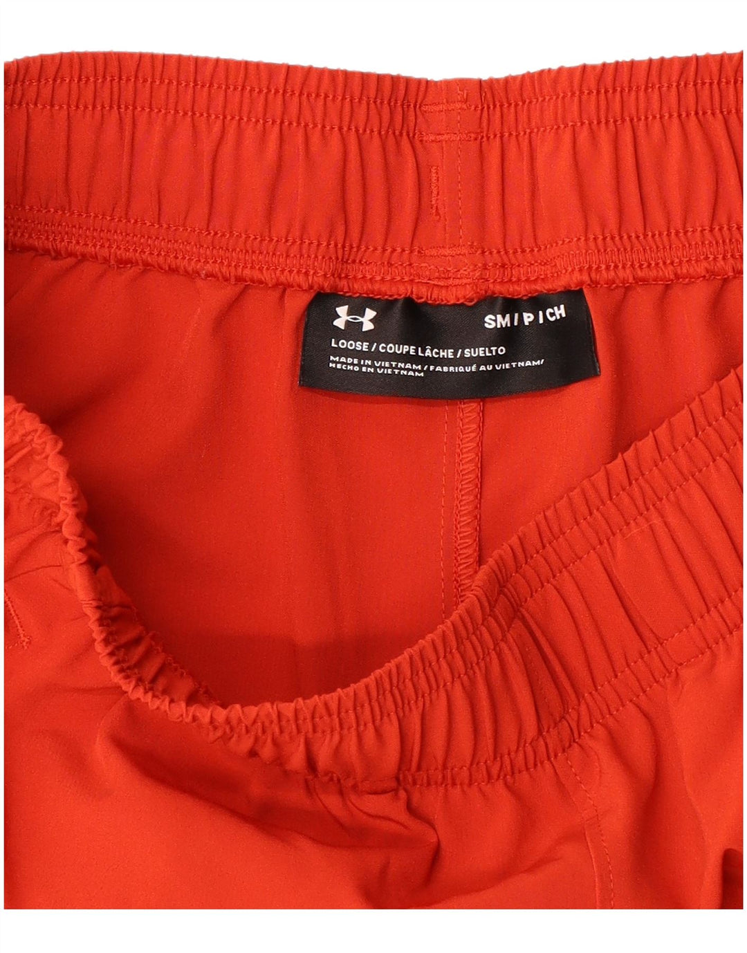 UNDER ARMOUR Mens Sport Shorts Small  Orange Colourblock