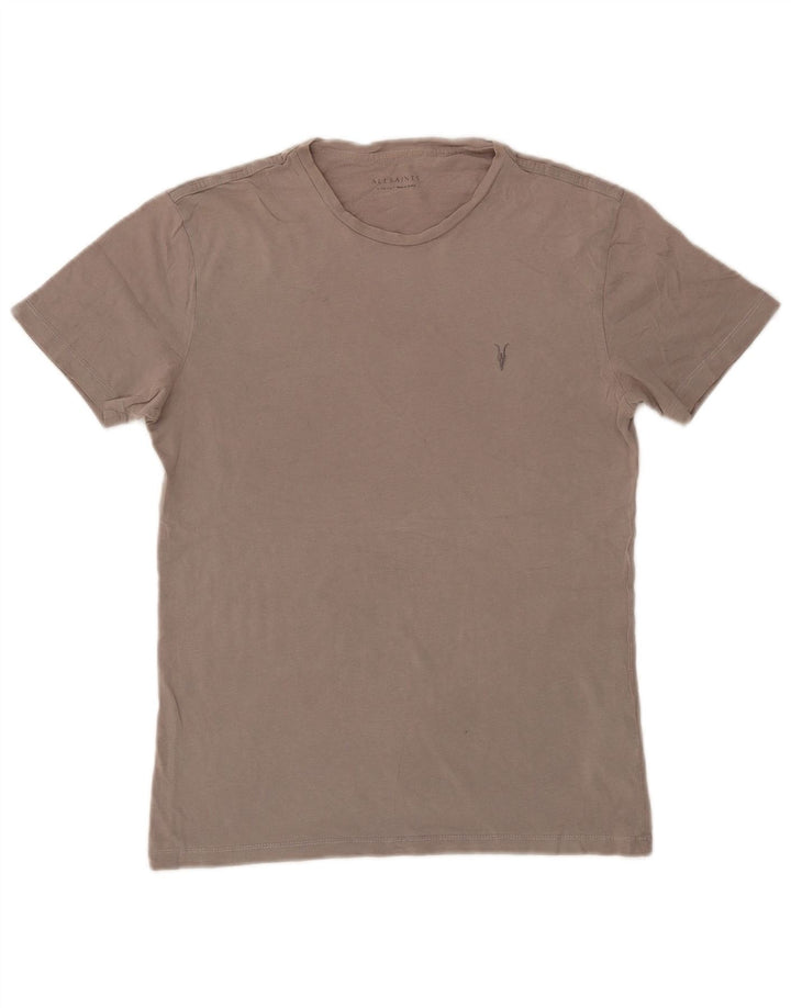 ALL SAINTS Mens T-Shirt Top XS Grey Cotton