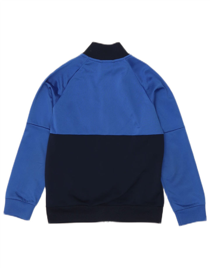 Adidas - Chaqueta de chándal para niño, 7-8 años, color azul, poliéster