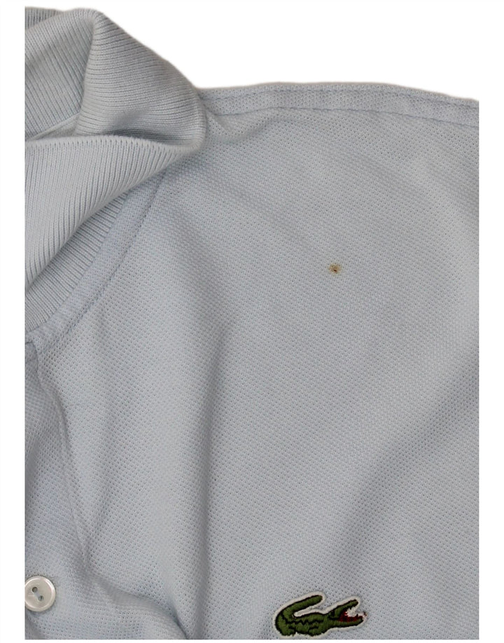 Lacoste Mens Polo Shirt Size 6 XL Blue Cotton