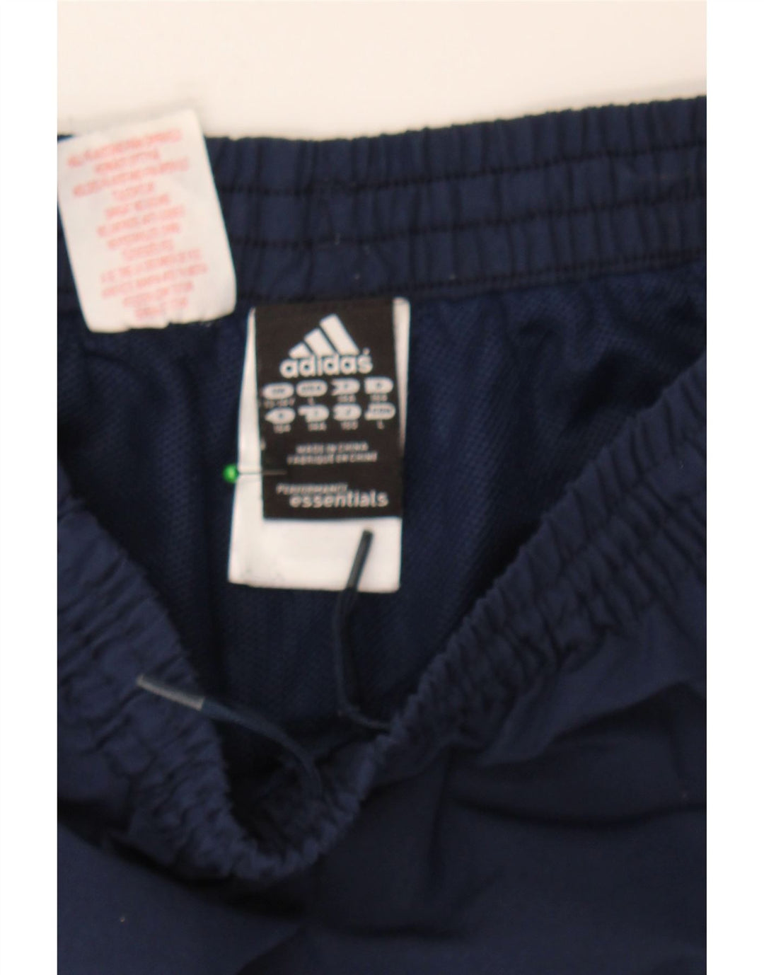 ADIDAS Boys Sport Shorts 13-14 Years  Navy Blue Polyester Vintage Adidas and Second-Hand Adidas from Messina Hembry 