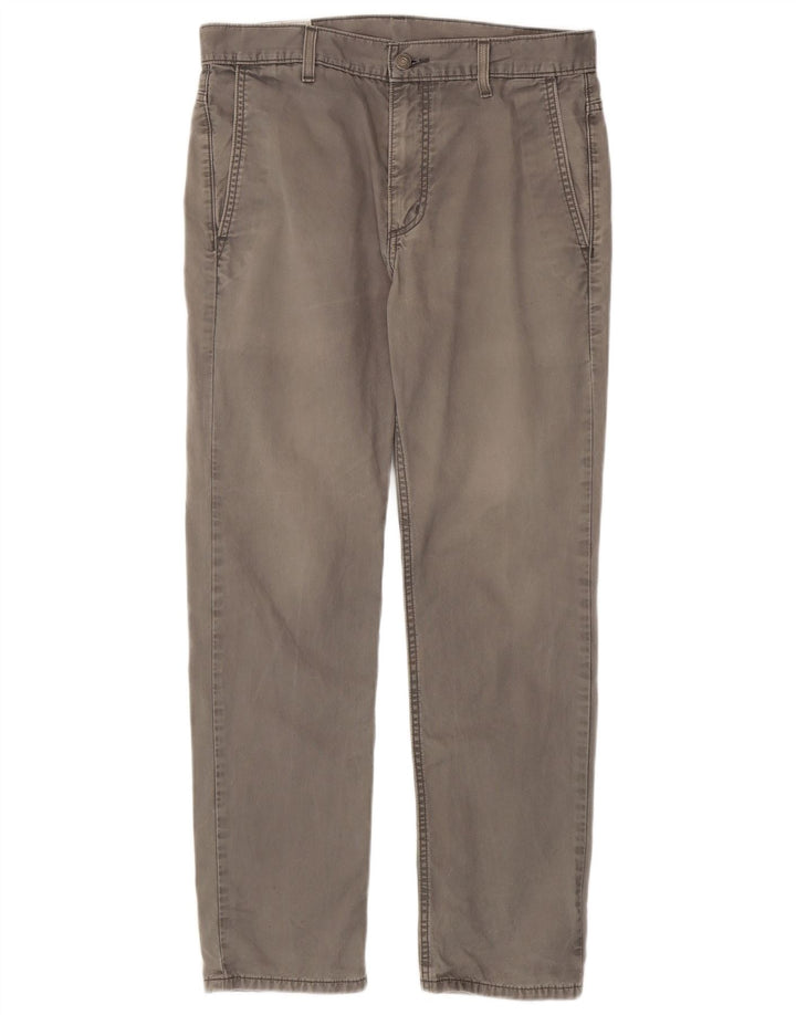 Levi's Mens Slim Chino Trousers W31 L30 Grey Cotton