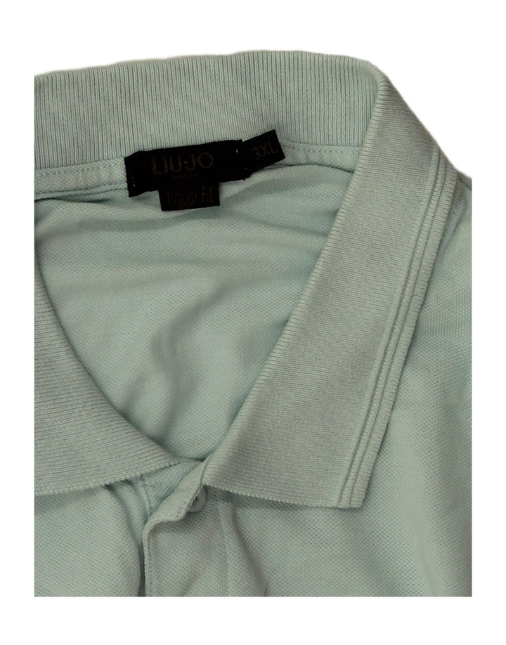 Liu Jo Mens Polo Shirt 3XL Blue Cotton