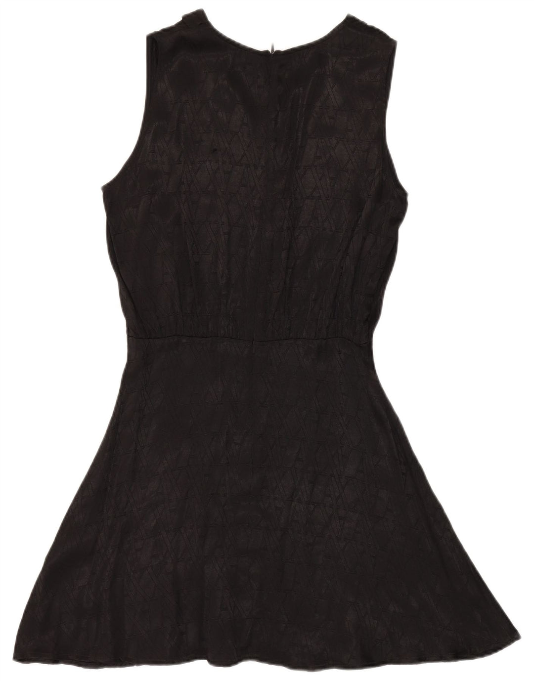 ARMANI EXCHANGE Womens Graphic Sleeveless A-Line Dress US 6 Medium Black