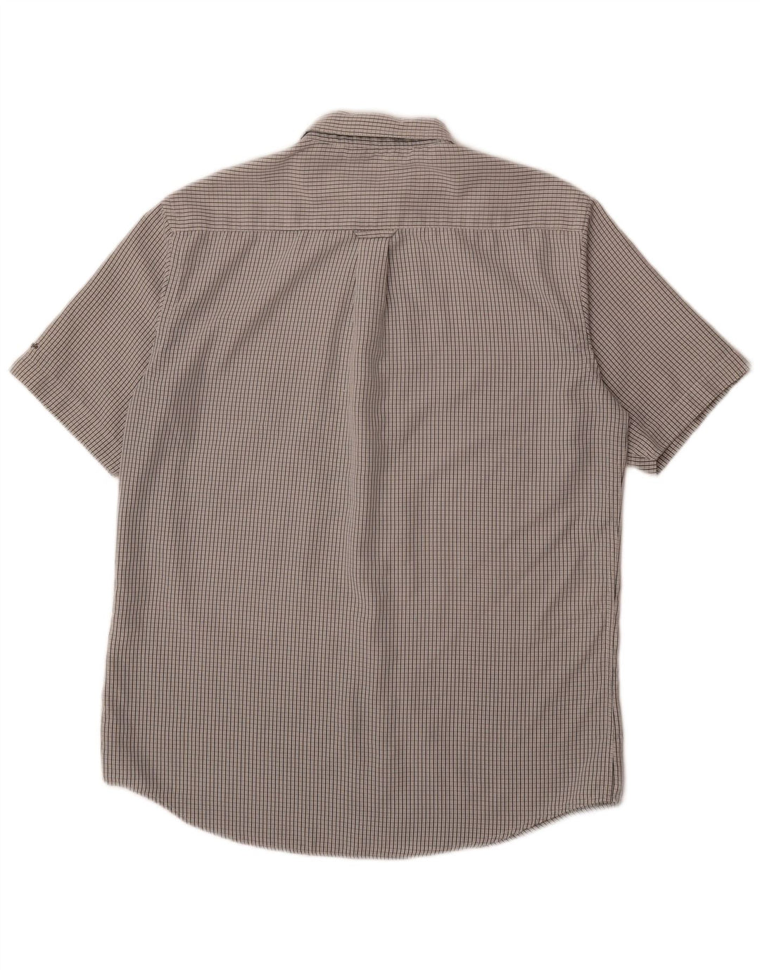 JAMES PRINGLE Mens Short Sleeve Shirt Medium Grey Check
