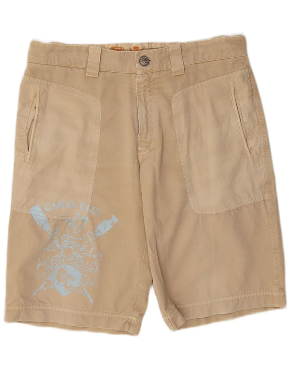 Vintage Ανδρικό γραφικό σορτς Chino W36 Large Beige