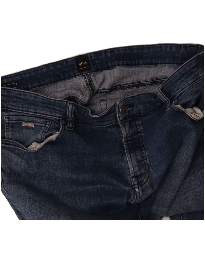 Hugo Boss Herren Straight Jeans W38 L31 Blau
