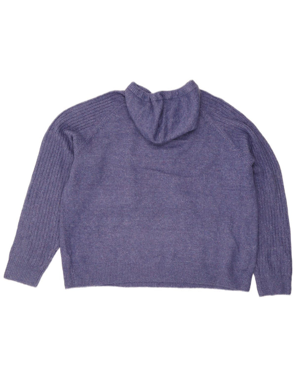 Marks & Spencer Pull à capuche pour femme UK 18 XL Violet moucheté