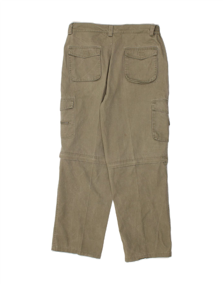 VINTAGE Womens Straight Cargo Trousers W34 L29 Khaki Vintage Vintage and Second-Hand Vintage from Messina Hembry 