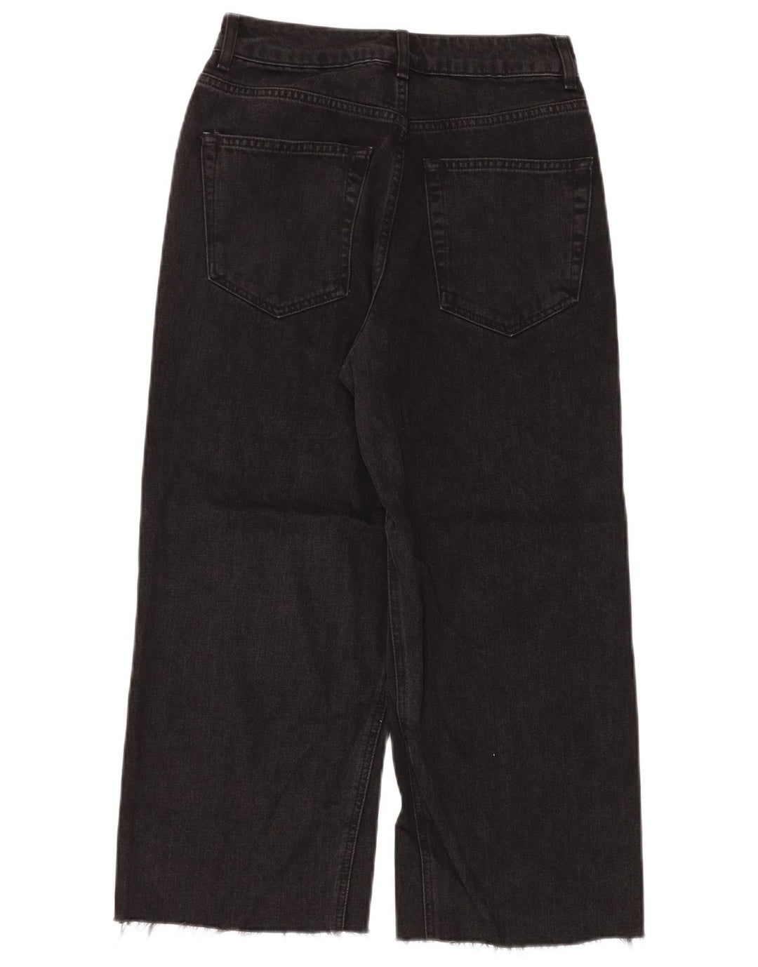 TOPSHOP Womens Wide Leg Jeans W28 L23 Black Polyester