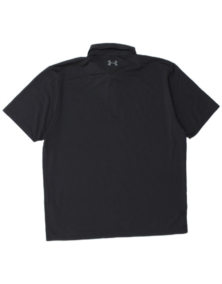 Polo da uomo UNDER ARMOUR grande nera in poliestere