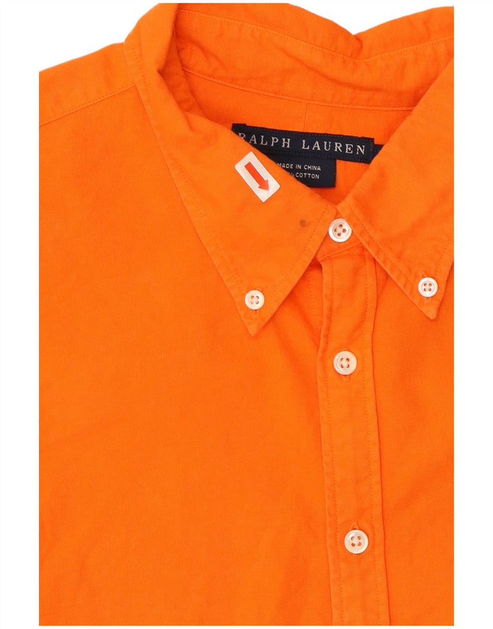 Ralph Lauren Boys Shirt 13-14 Years Orange Cotton