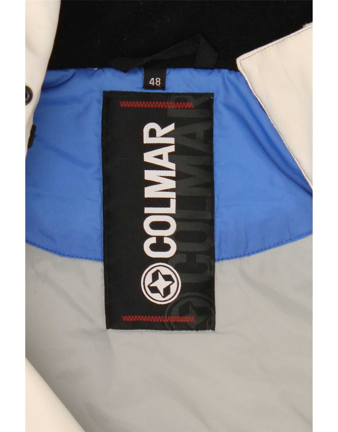 Colmar Mens Hooded Ski Jacket IT 48 Medium White Colourblock