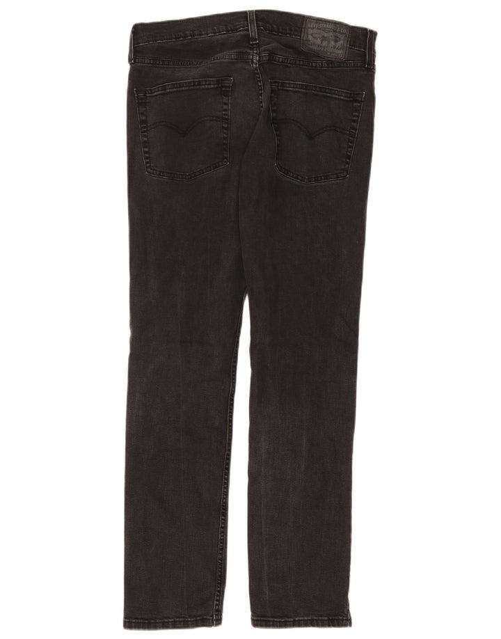 Levi's Slim Jeans til mænd W34 L32 Grå bomuld
