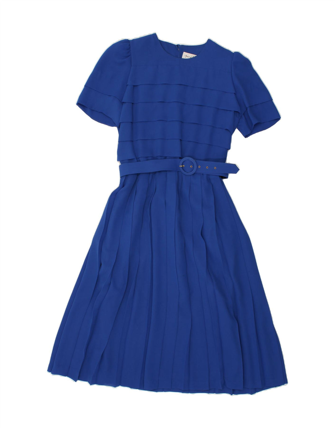 GERARD PASQUIER Womens Pleated A-Line Dress EU 40 Medium Blue Vintage Gerard Pasquier and Second-Hand Gerard Pasquier from Messina Hembry 