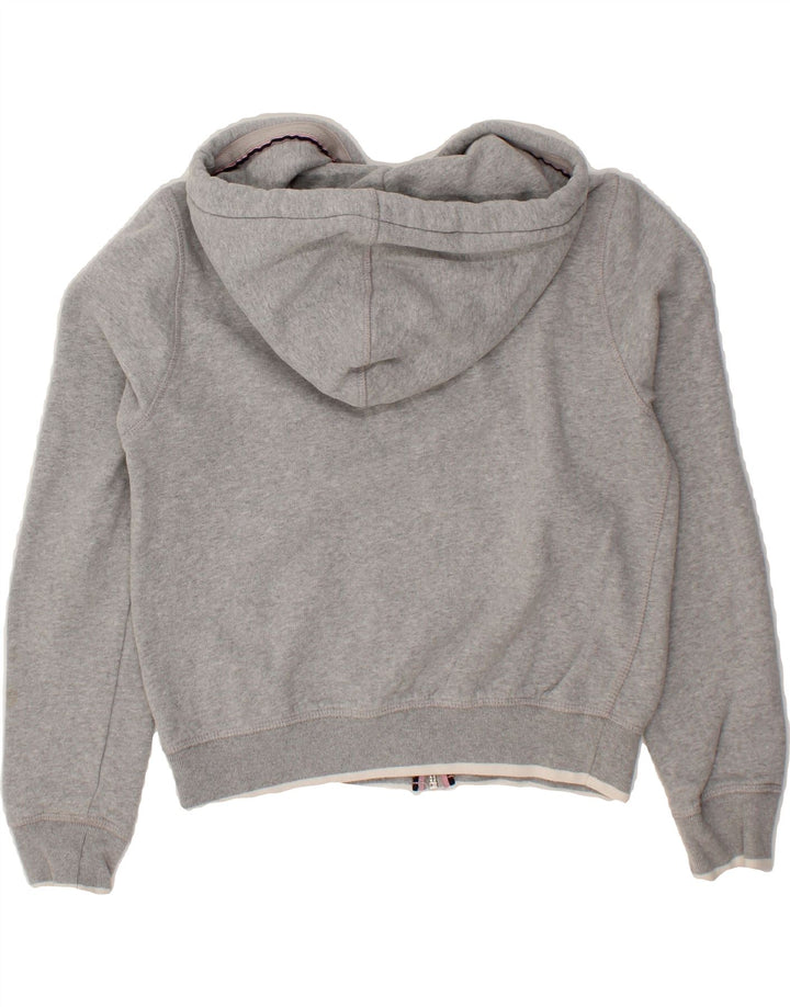 JACK WILLS Womens Zip Hoodie Sweater UK 6 XS Grey Cotton Vintage Jack Wills and Second-Hand Jack Wills from Messina Hembry 