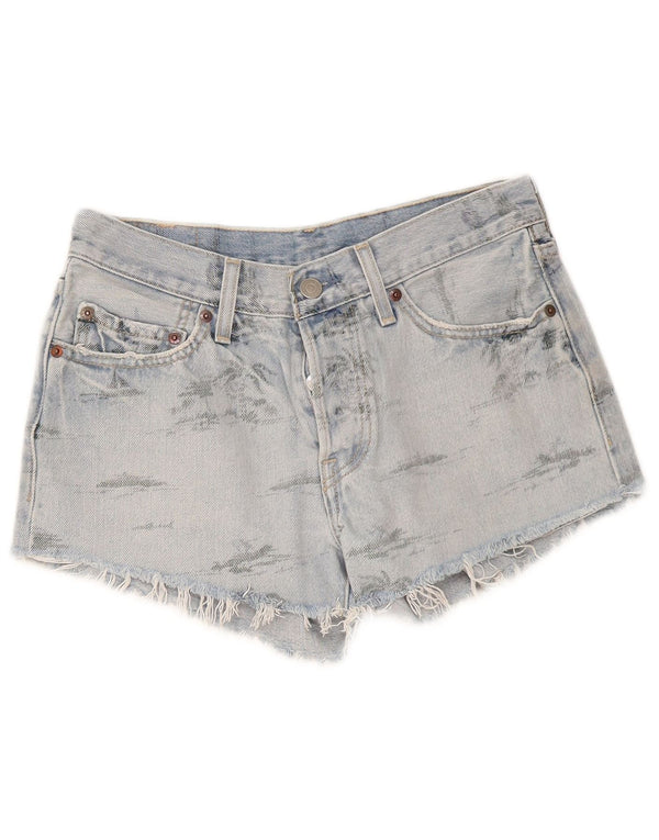 Levi's Womens 501 denimshorts W26 Små blå bomuld